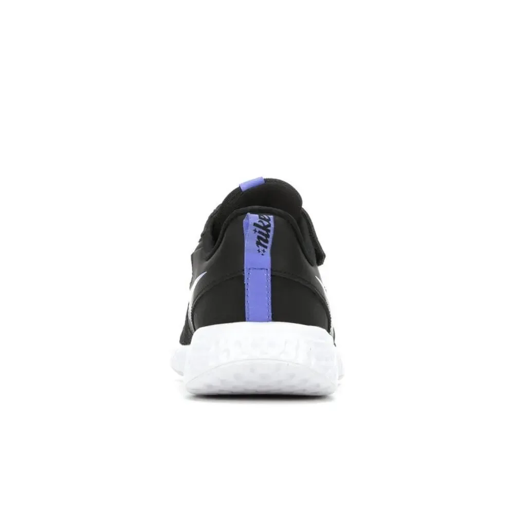 Nike Revolution 5 Kids 10.5 Black Blue Glitter Sneakers CD6839-041